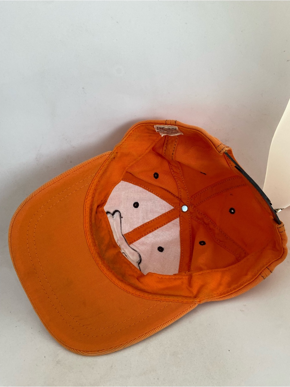 Fox Racing Orange Logo Baseball Cap SnapBack hat - Picture 6 of 8